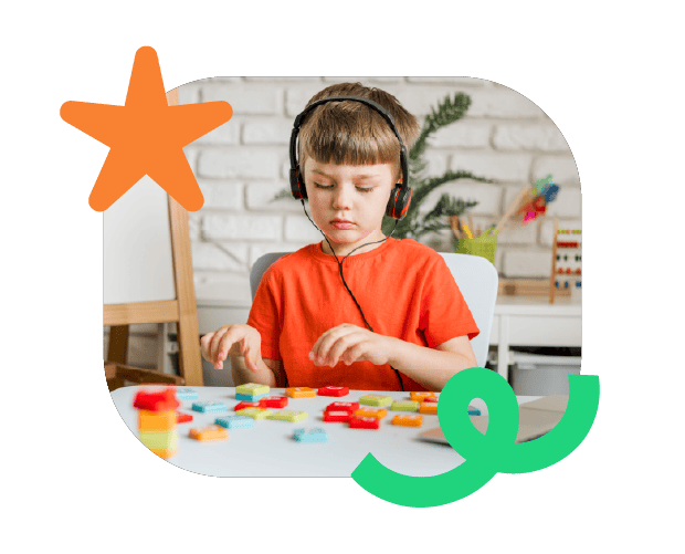 Child engaging in speech therapy activities with colourful educational toys at Chatterbox Speech clinic in Australia.