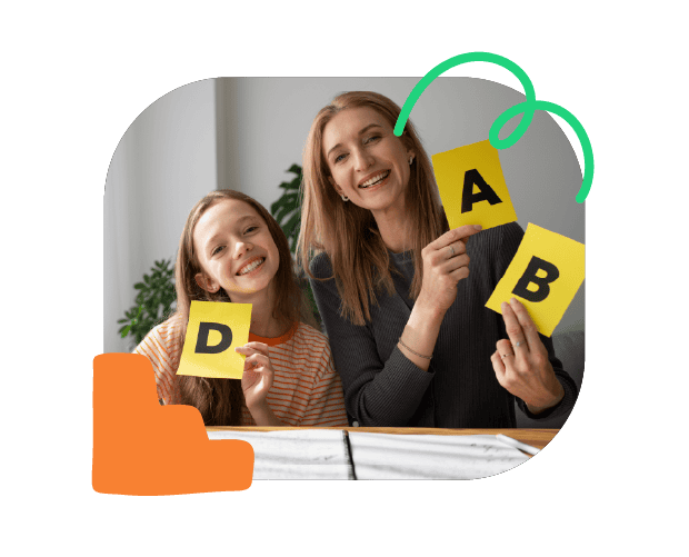 Engaging speech therapy session with children using alphabet flashcards for language development and communication skills.