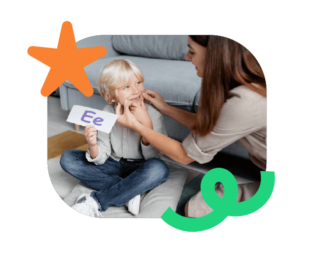 Bright young boy with speech therapy activities, engaging in speech and language development at Chatterbox Speech therapy centre in Australia.